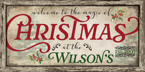 Custom Christmas Sign