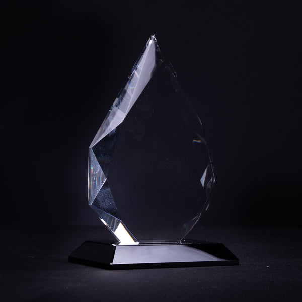 Diamond Crystal on Black Pedestal Base